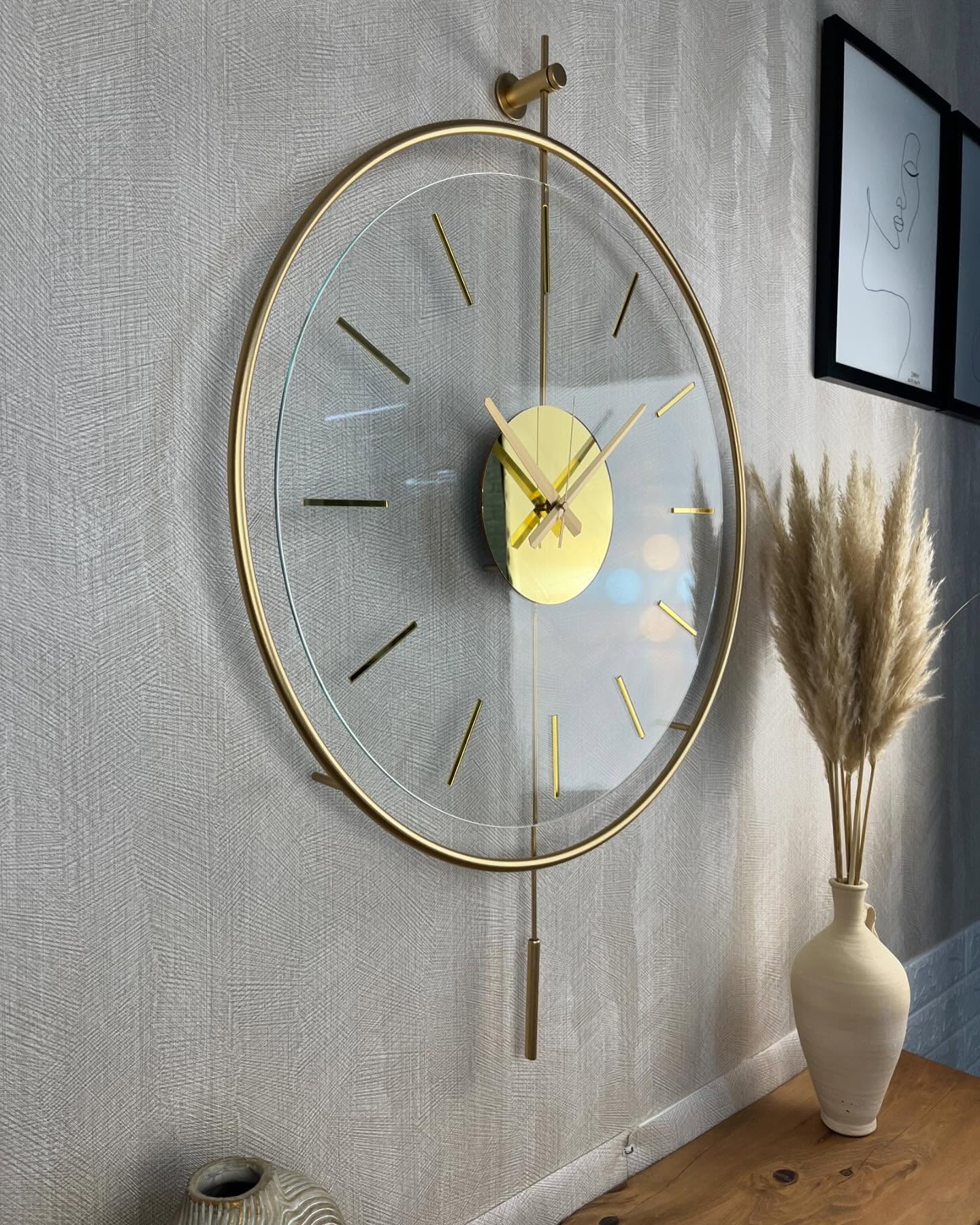 ساعت دیواری فلزی مدل دلارا قطر۶۰