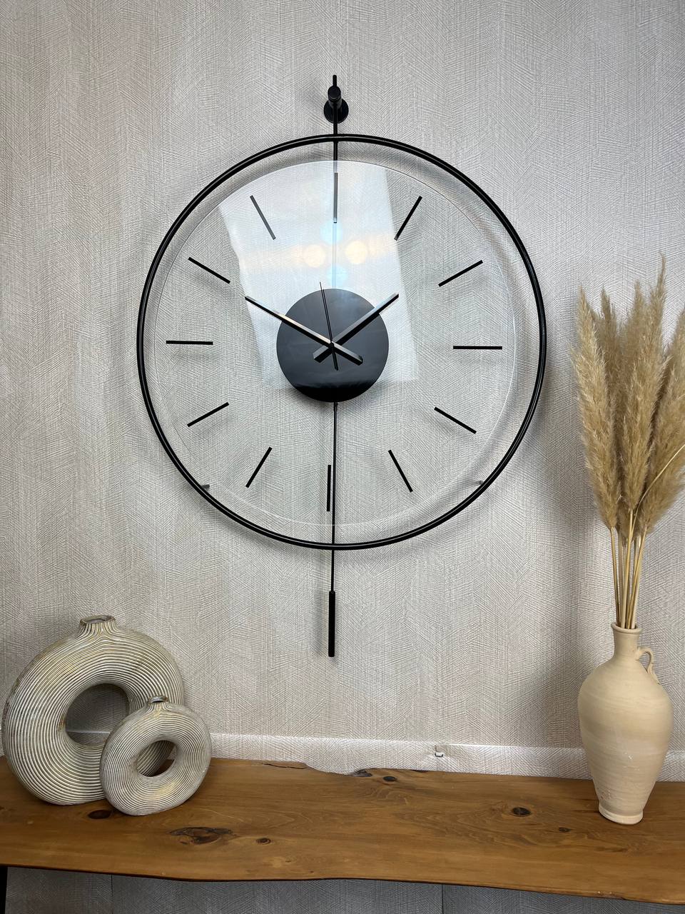 ساعت دیواری فلزی مدل لارا قطر ۶۰