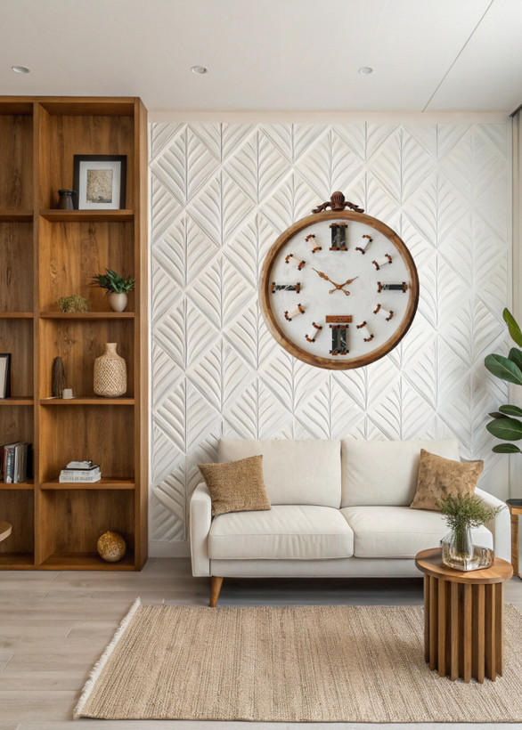 ساعت دیواری چوبی اکسید مدل کریستال