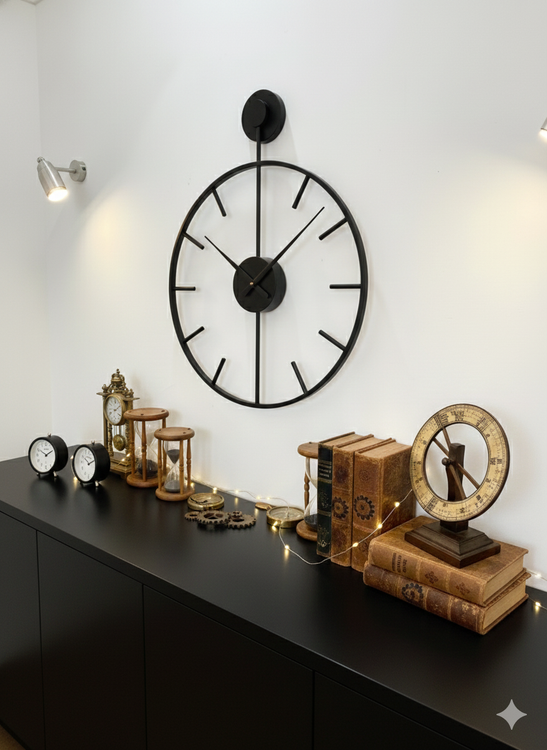 ساعت دیواری چوبی مینیمال مدل لارا